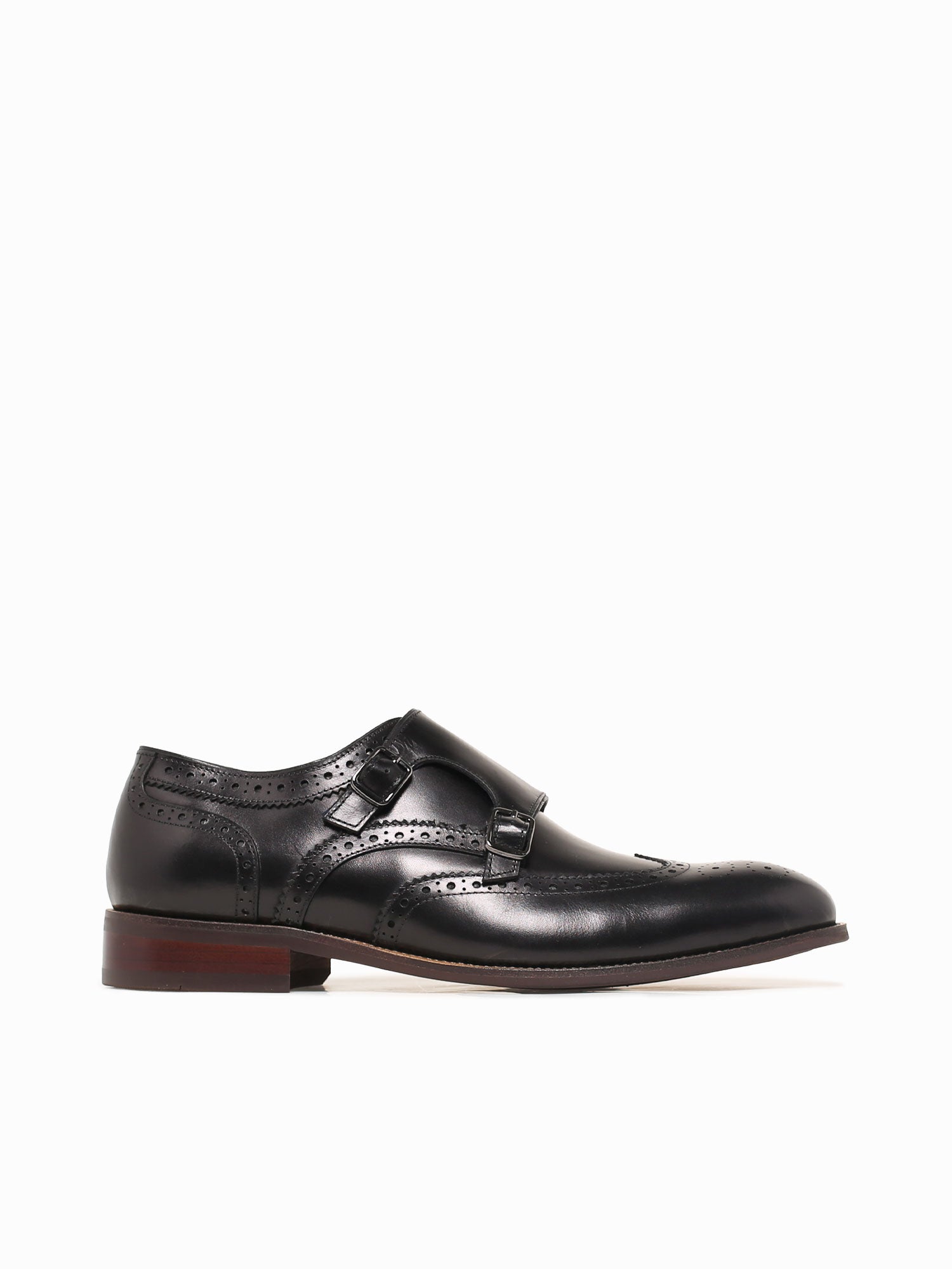 Marcus Black Brushed Calf Leather Black / 7 / M
