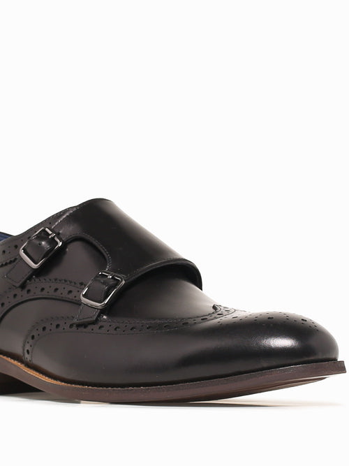 Marcus Black Brushed Calf Leather Black / 7 / M