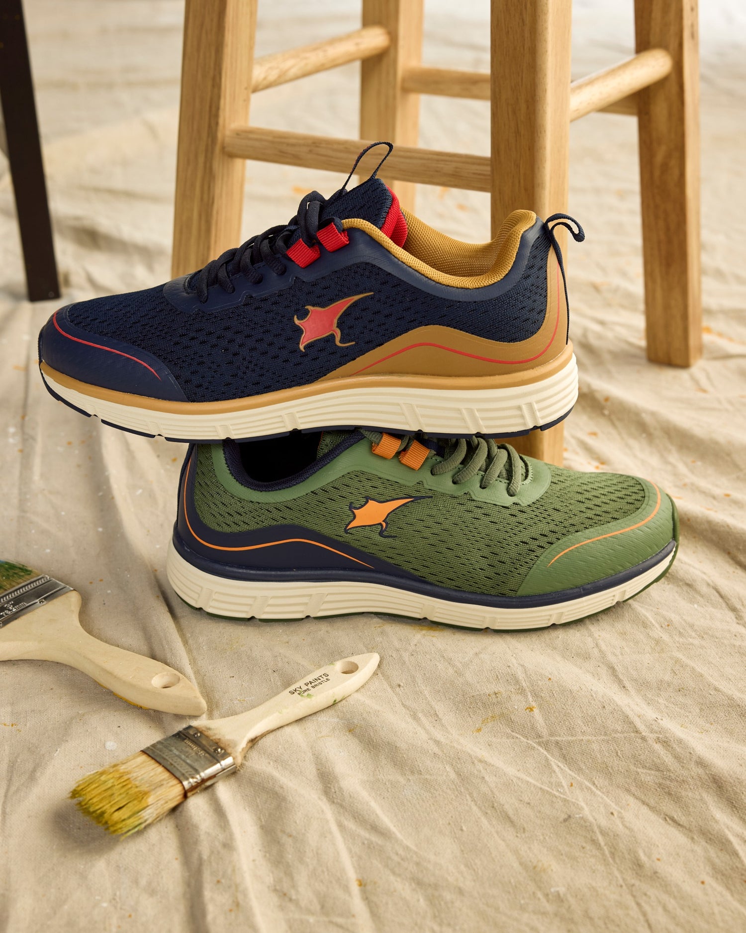 Alpheus Navy Tan Red mesh