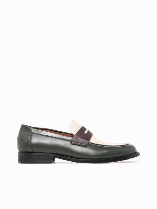 Gaio Brw Beige Grn soft cal leather Beige / 7 / M