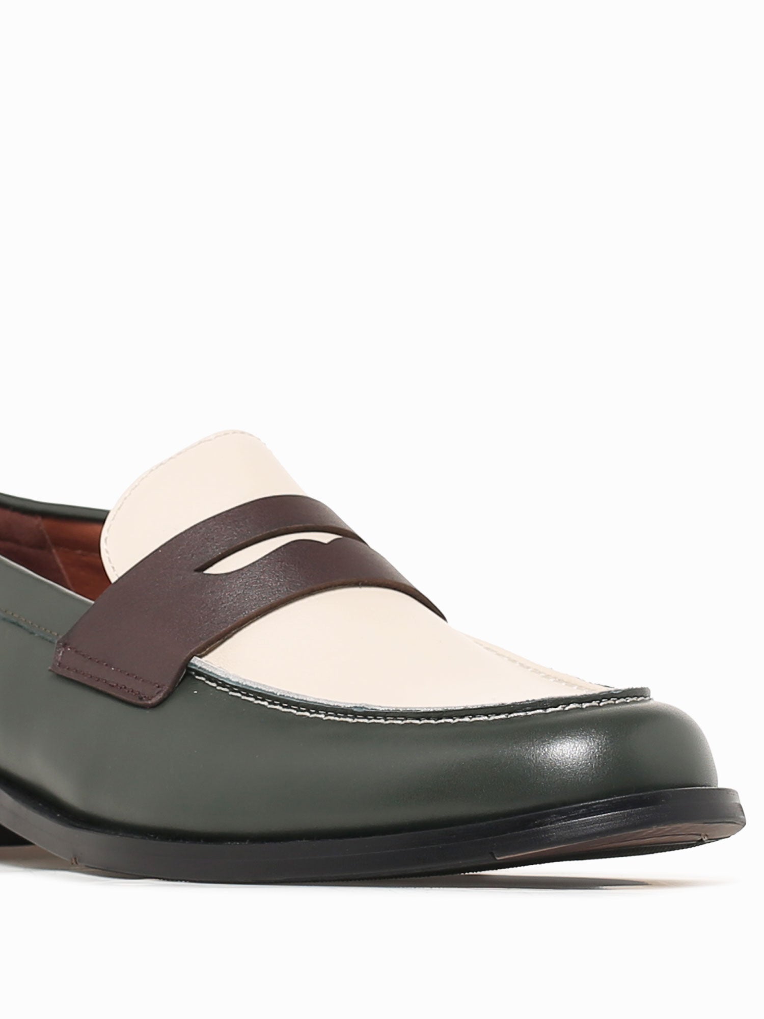 Gaio Brw Beige Grn soft cal leather Beige / 7 / M