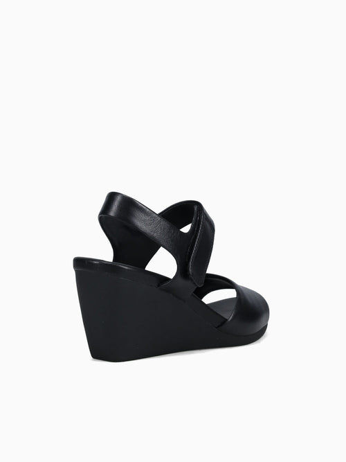 Imani Black Leather Black / 5 / M