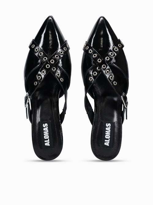 Zyra Black Leather Black / 36 / M