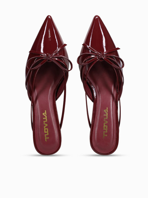Esra Burgundy Patent Wine / 5 / M
