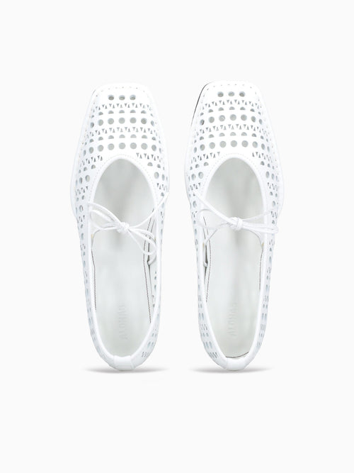 Sway Slit White Leather White / 36 / M