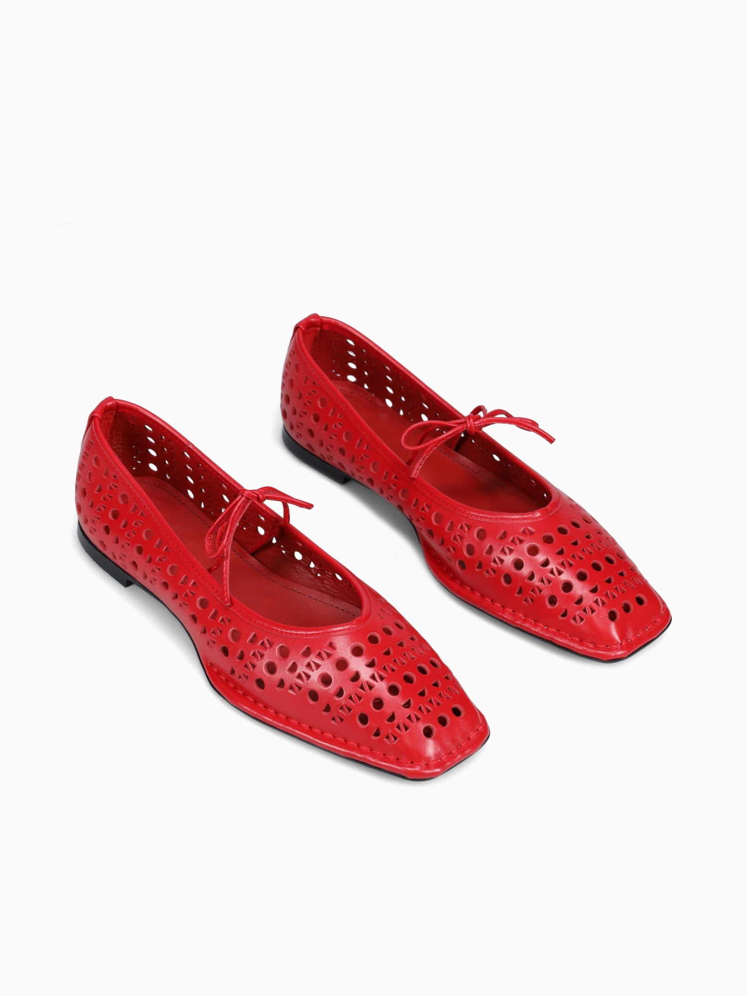 Sway Slit Red Leather Red / 36 / M