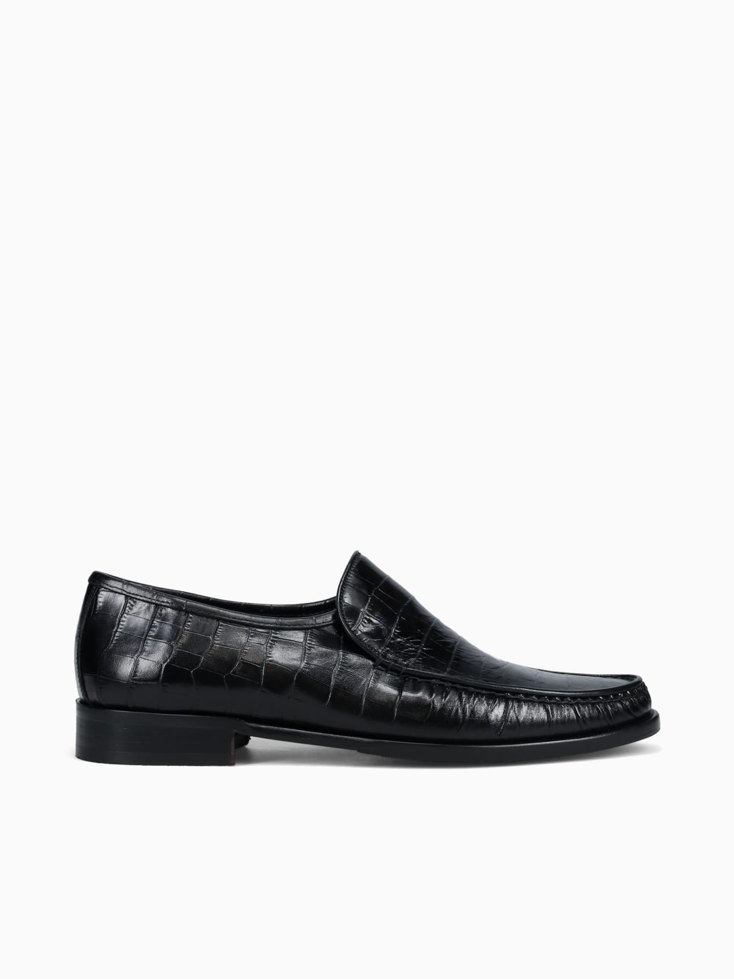 9045 Black Vitello Croco Black / 7 / M
