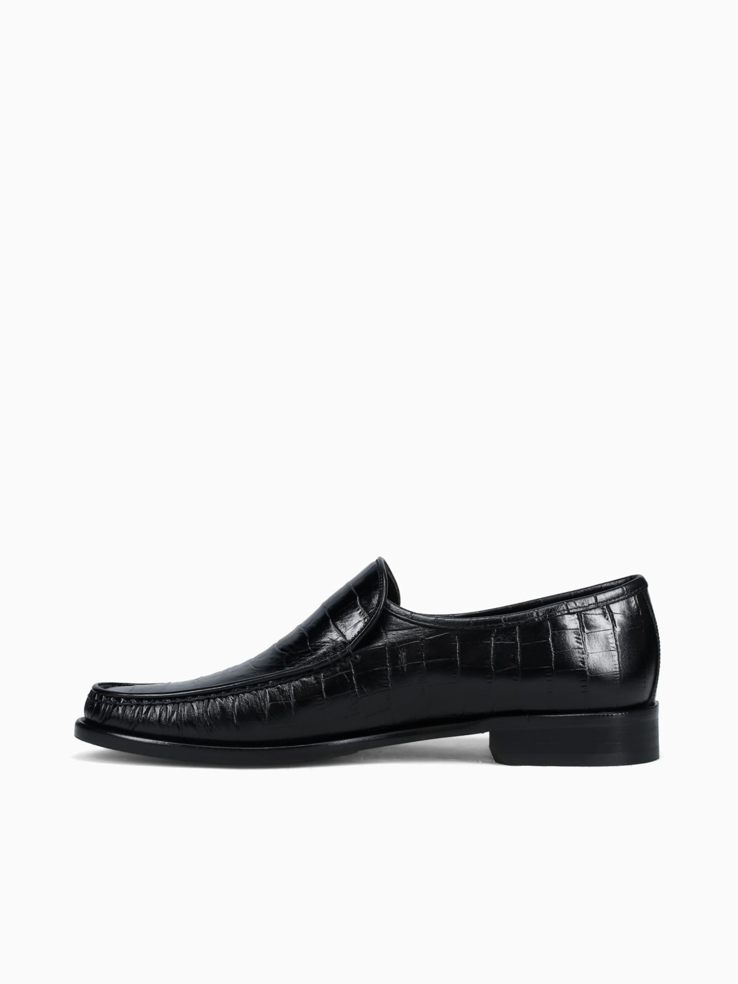 9045 Black Vitello Croco Black / 7 / M
