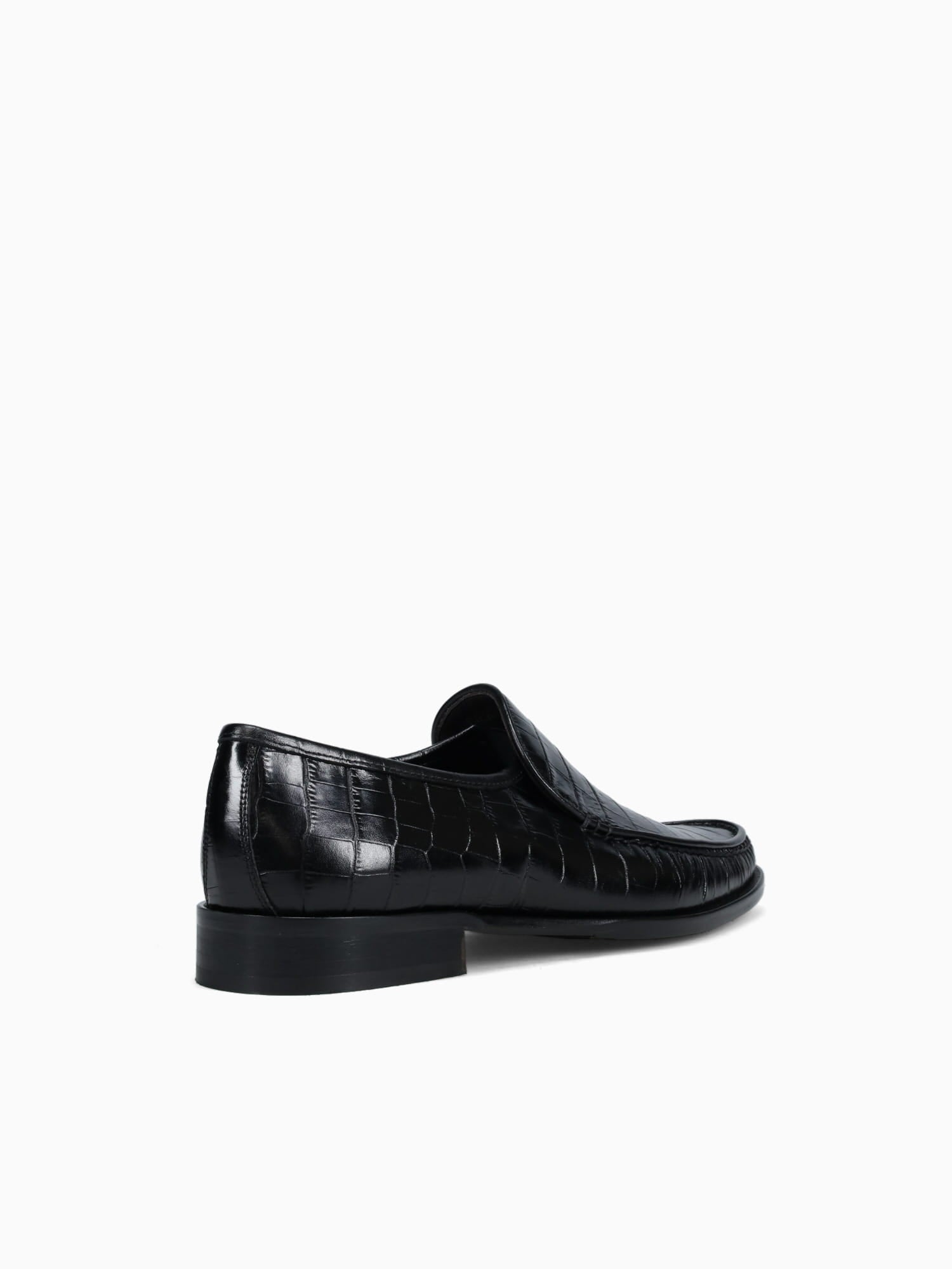 9045 Black Vitello Croco Black / 7 / M