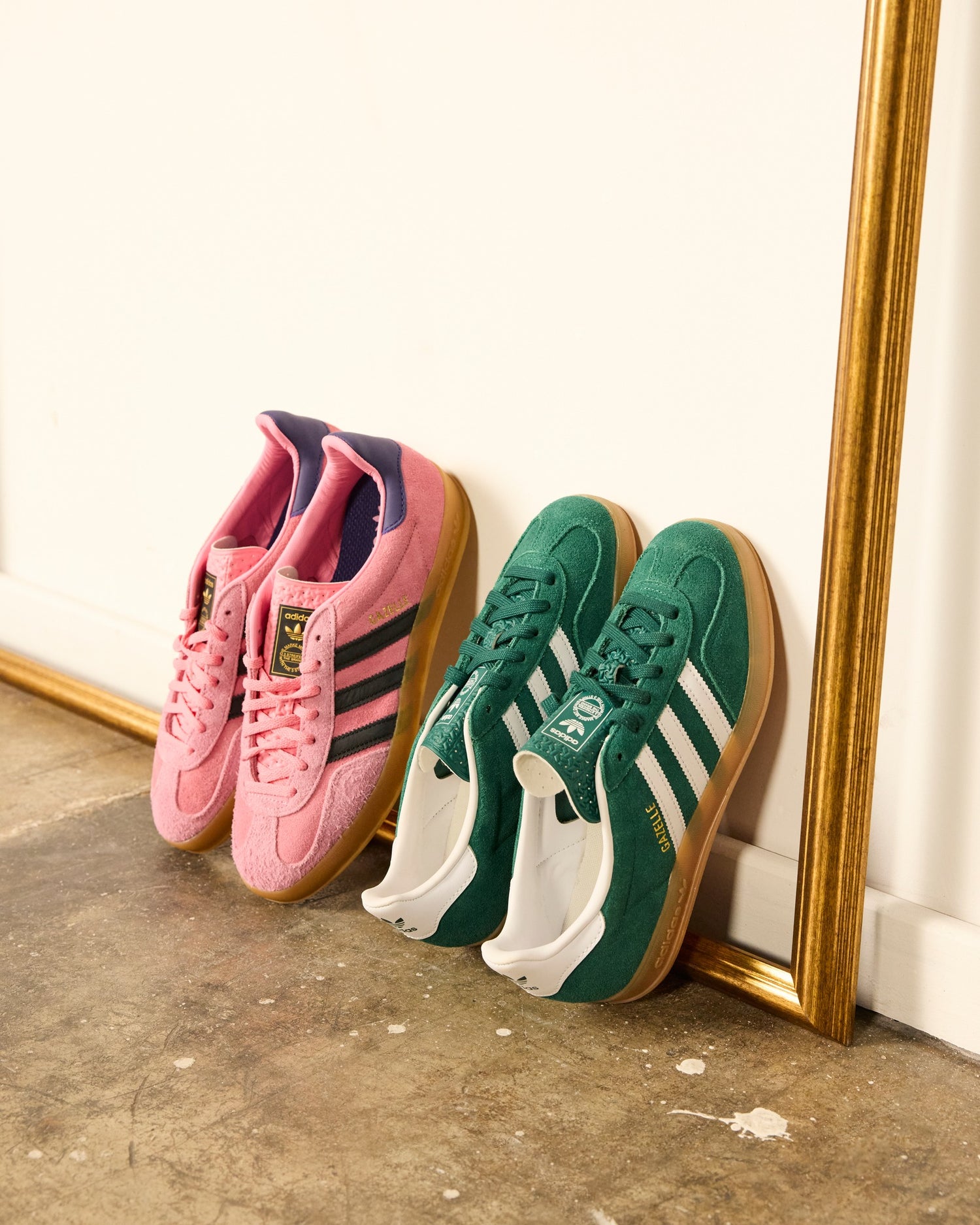 Gazelle Indoor Green White leather