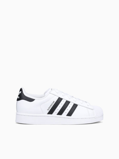 Super Star White Black leather White / 4 / M