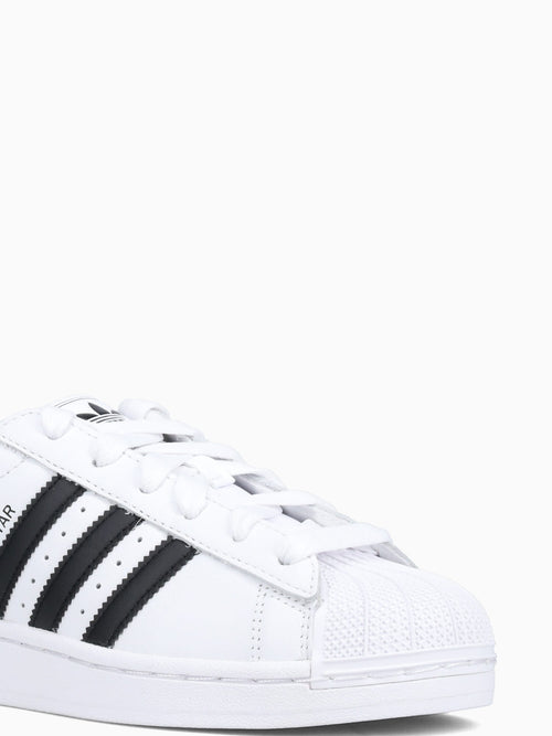 Super Star White Black leather White / 4 / M