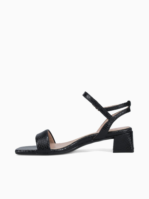 Hana Black Snake Leather Black / 5 / M