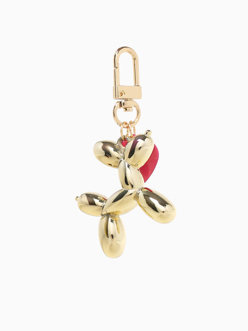 Gold Ballon Dog Charm Gold