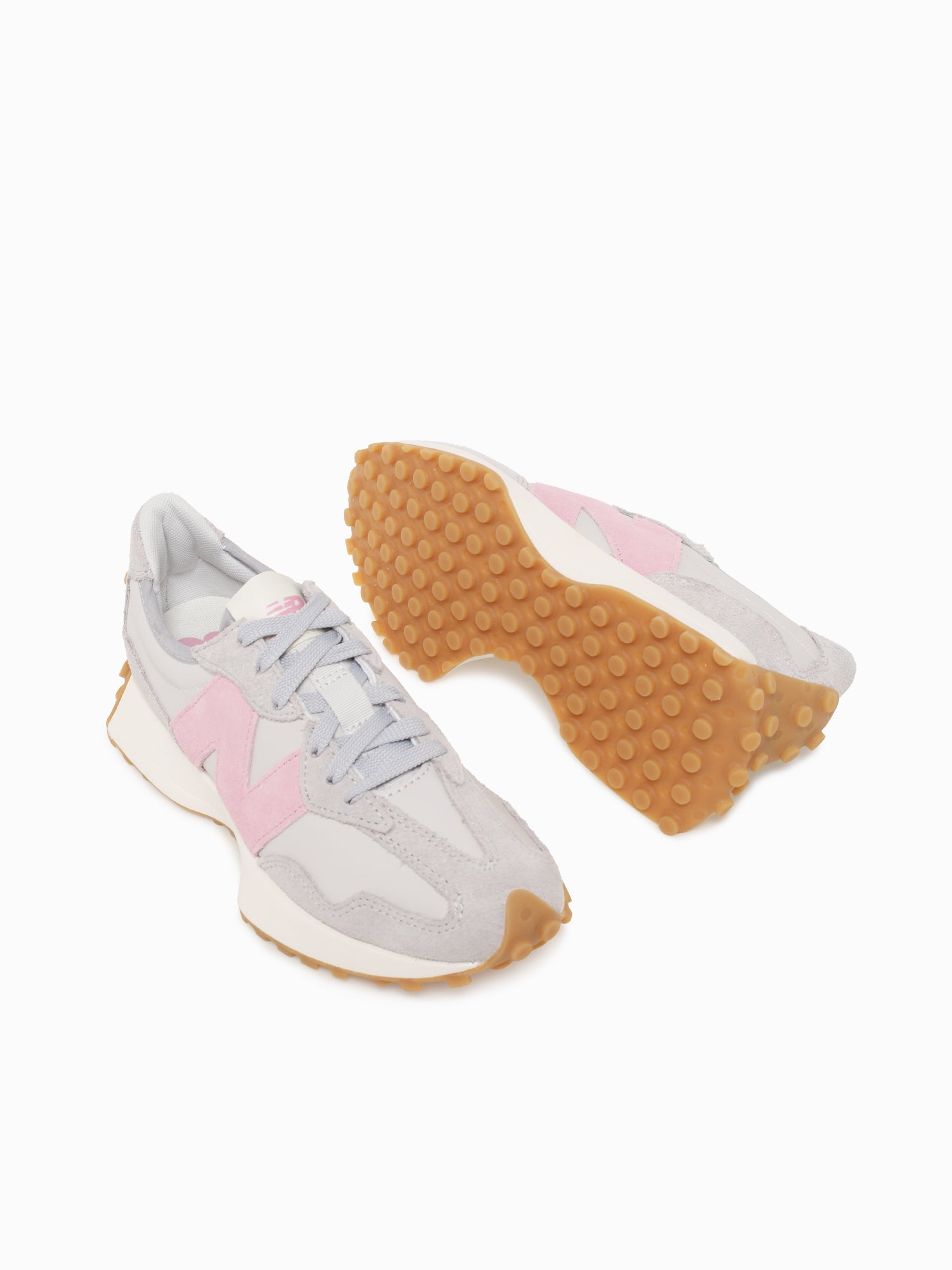 327 Raincloud Pink suede Grey / 5 / M