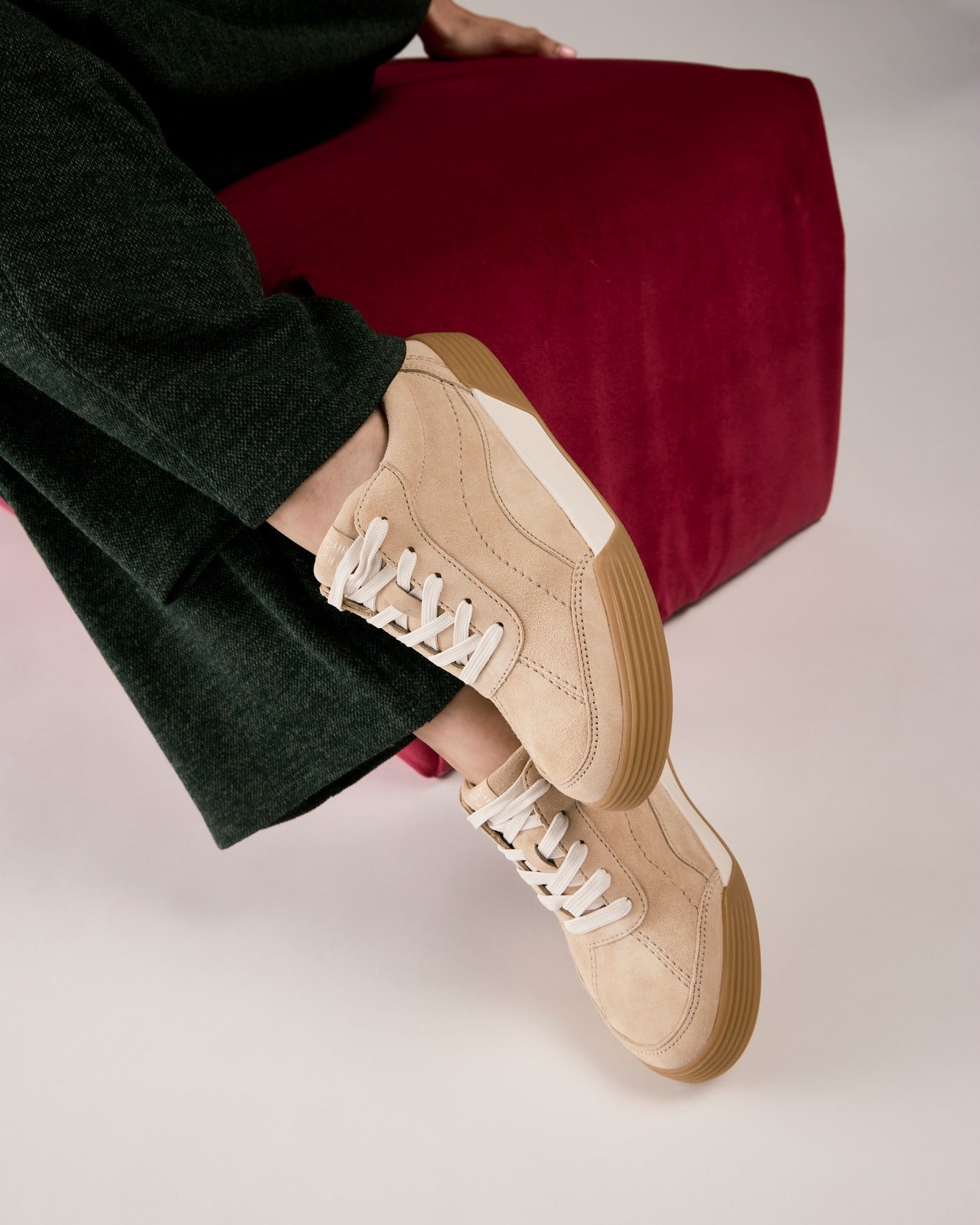 Cami Tan Suede Leather