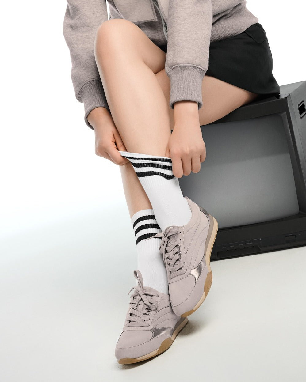 Tao Grey Suede