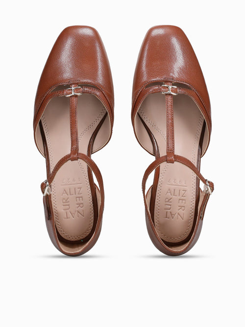 Caresse Caramel Leather Medium Brown / 5 / M