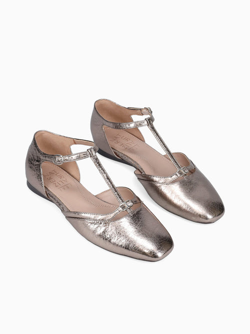 Caresse Pewter Leather Pewter / 5 / M