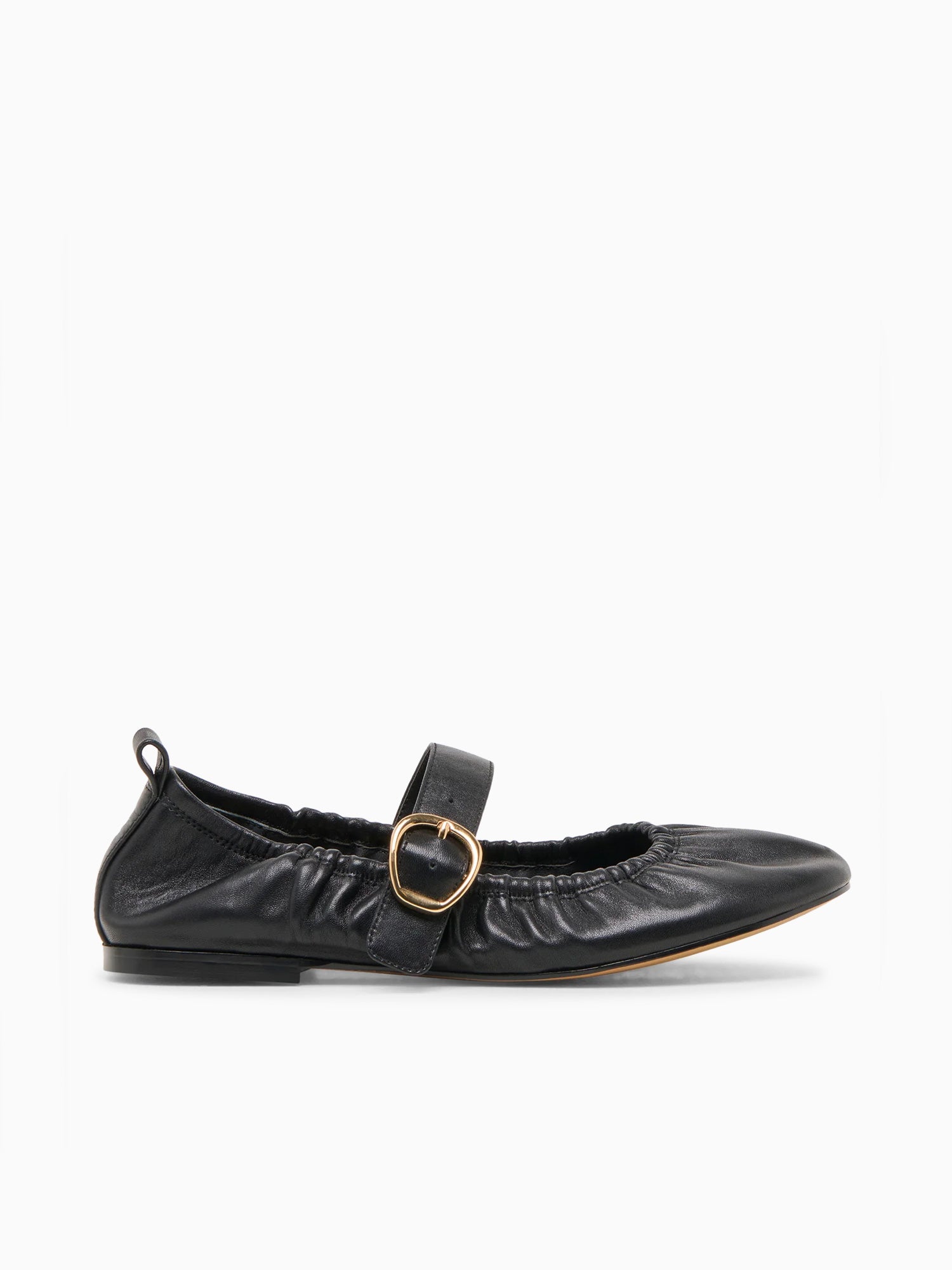 Caely Black Leather Black / 5 / M