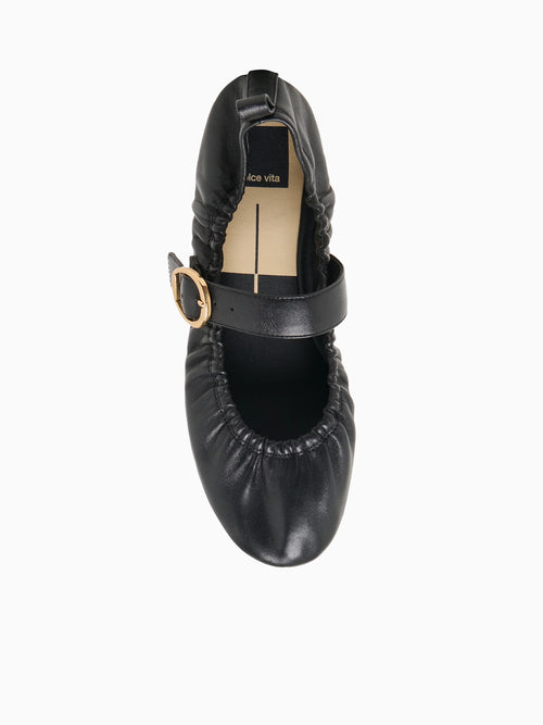Caely Black Leather Black / 5 / M