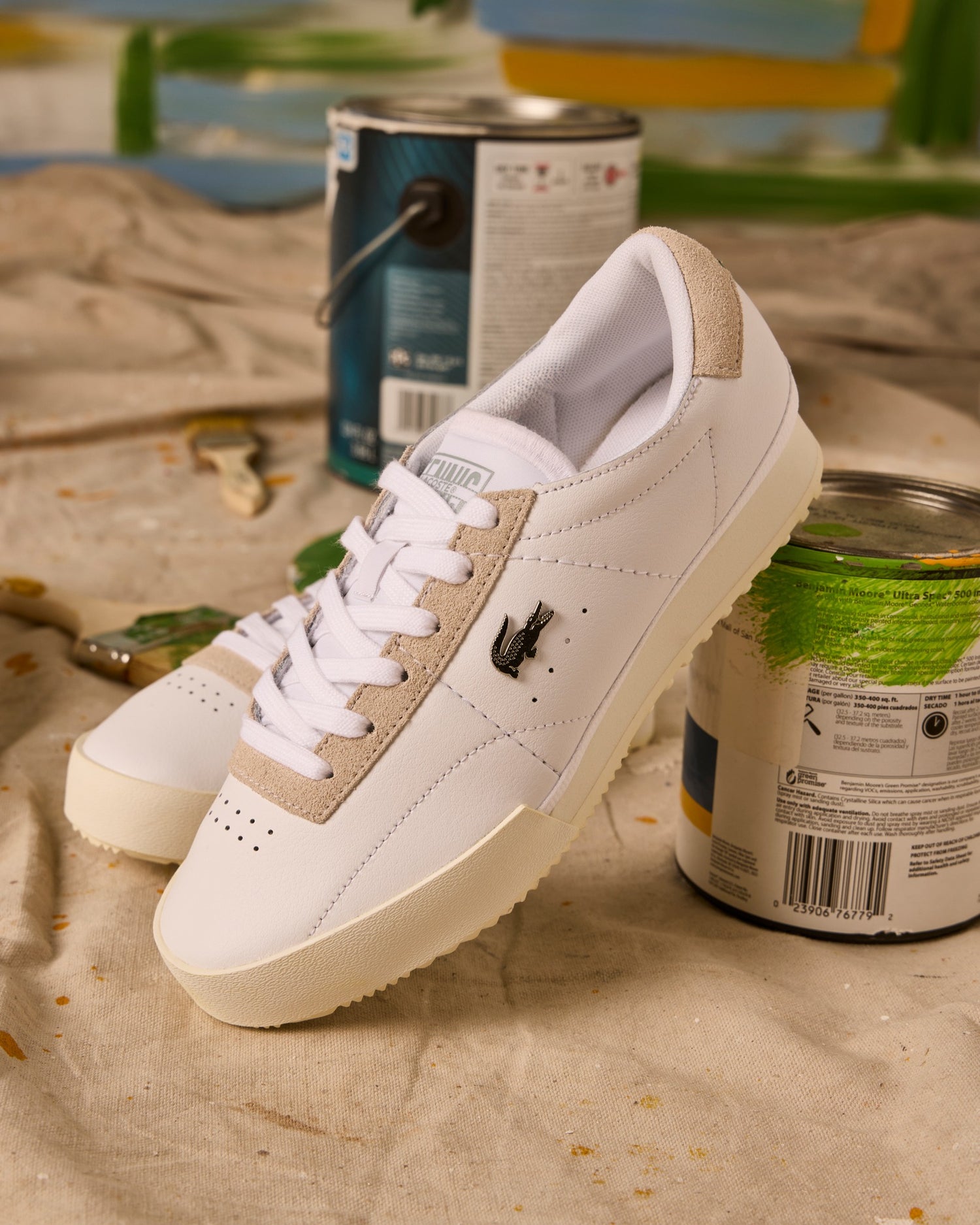 Aura Wht Off wht leather