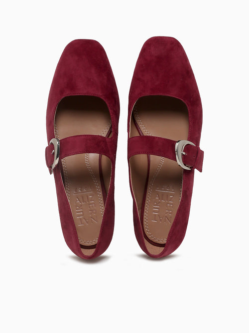 Cosmic Cranberry Suede Leather Red / 5 / M