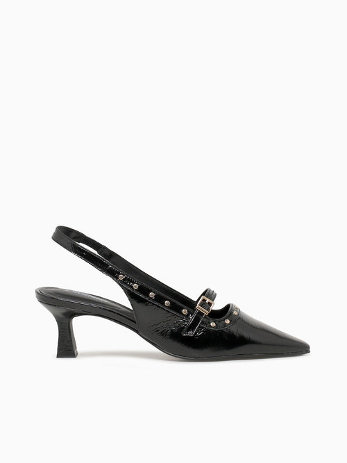 Isabella Preto Crinkle Couro Black / 5 / M