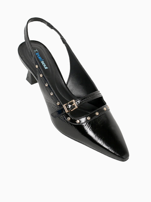 Isabella Preto Crinkle Couro Black / 5 / M