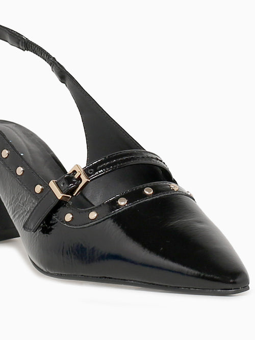 Isabella Preto Crinkle Couro Black / 5 / M