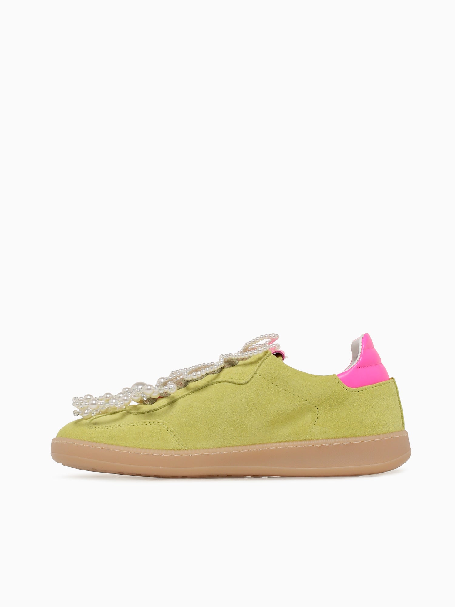 526var E986 Lime Fuxia suede Bright Green / 36 / M