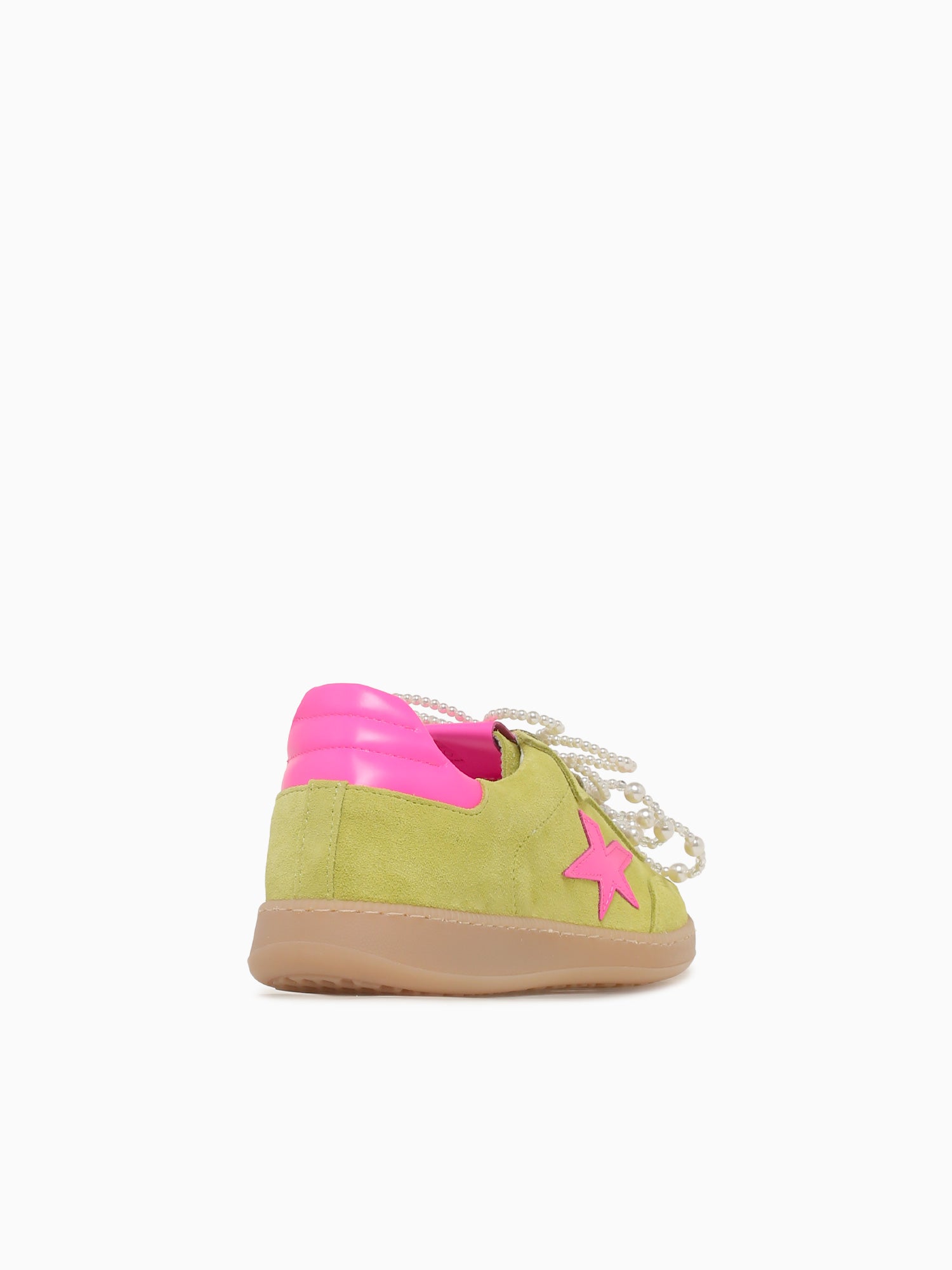 526var E986 Lime Fuxia suede Bright Green / 36 / M