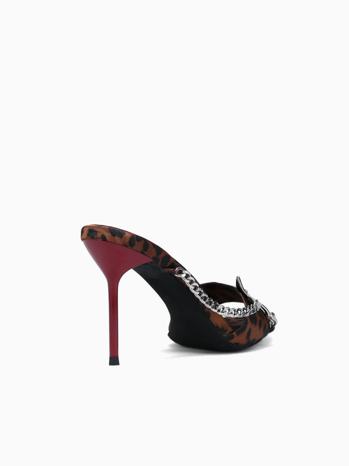 Saireo Cheetah Satin Black Brown / 5 / M
