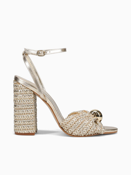 Anjali Gold Raffia Gold / 5 / M