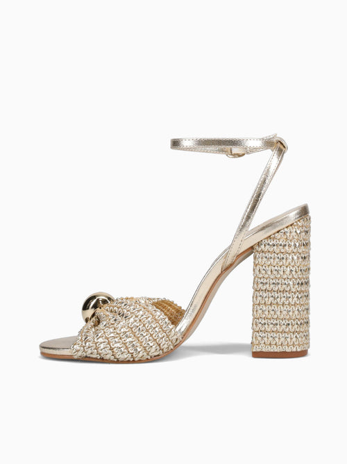 Anjali Gold Raffia Gold / 5 / M