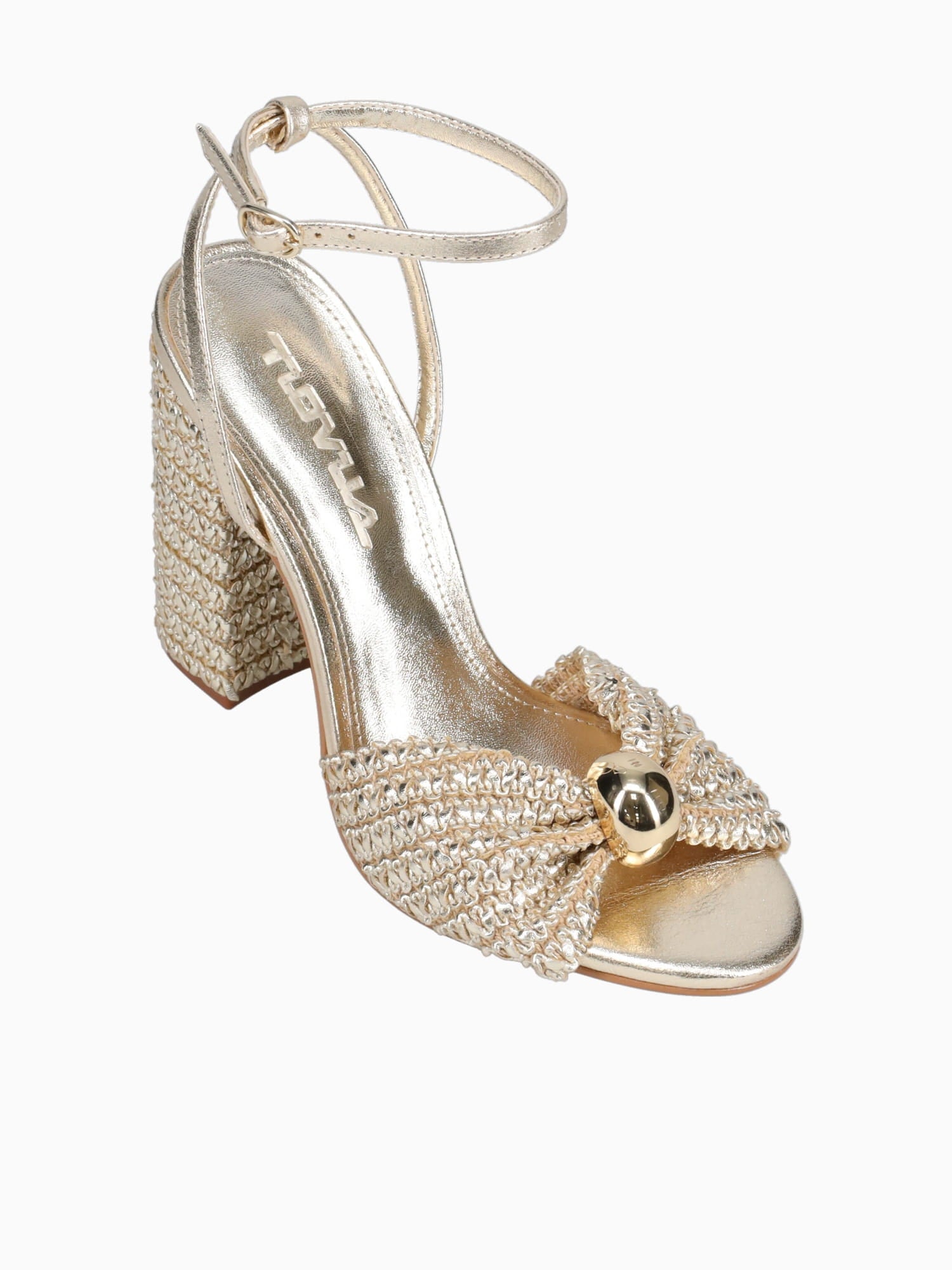 Anjali Gold Raffia Gold / 5 / M