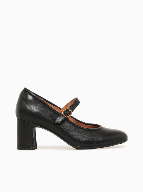 Adelaide Black Corvara Leather Black / 6 / M