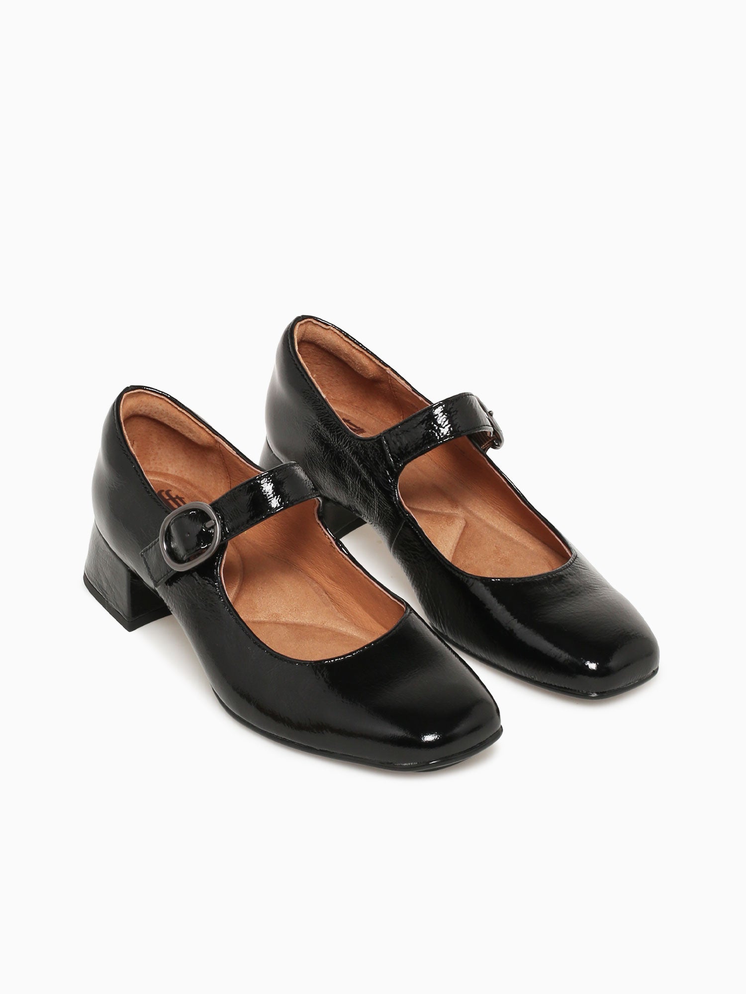 Laura Black Crinkle Patent Black / 6 / M