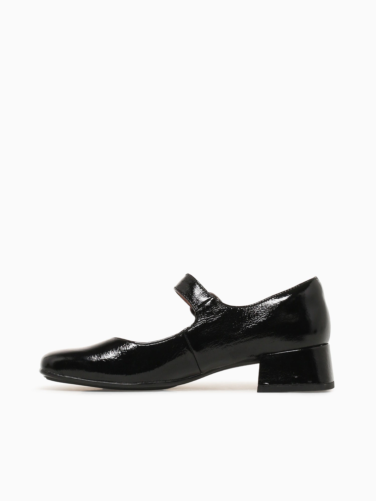 Laura Black Crinkle Patent Black / 6 / M