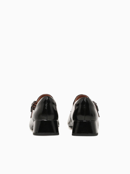 Laura Black Crinkle Patent Black / 6 / M
