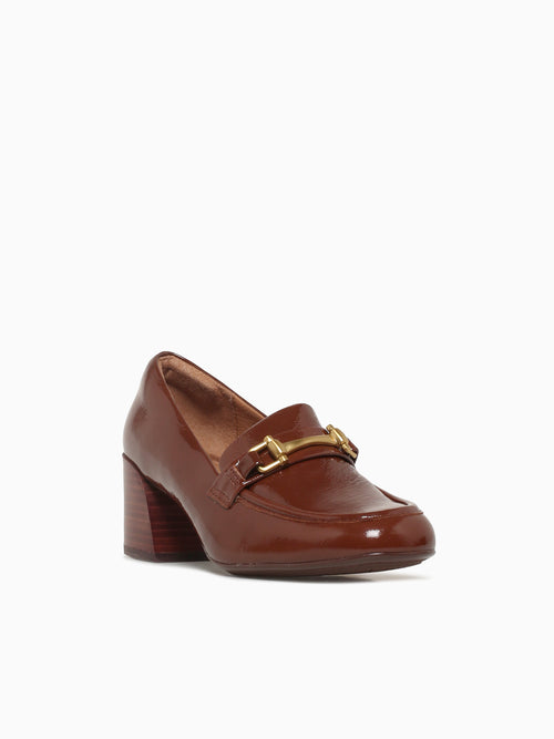 Casandra Toffee Crinkle Patent Brown / 6 / M