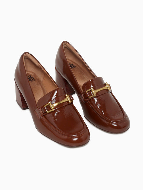 Casandra Toffee Crinkle Patent Brown / 6 / M