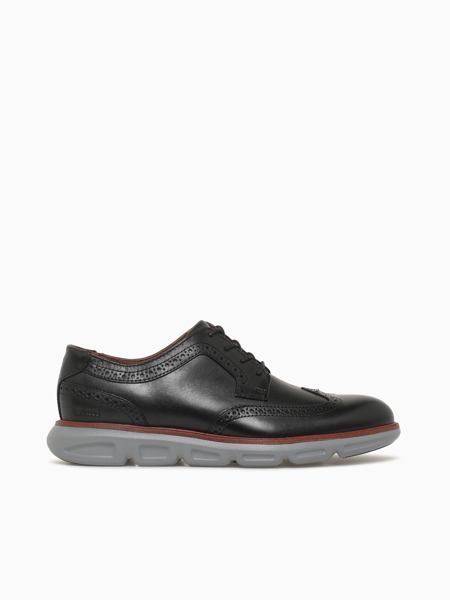 Larkin Wing Tip Black Leather 204169 Black / 8 / M