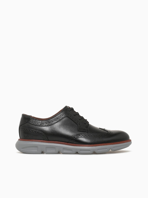 Larkin Wing Tip Black Leather 204169 Black / 8 / M