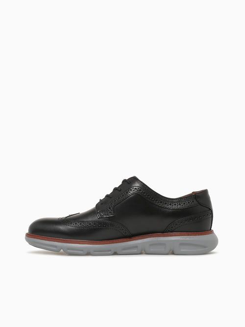 Larkin Wing Tip Black Leather 204169 Black / 8 / M