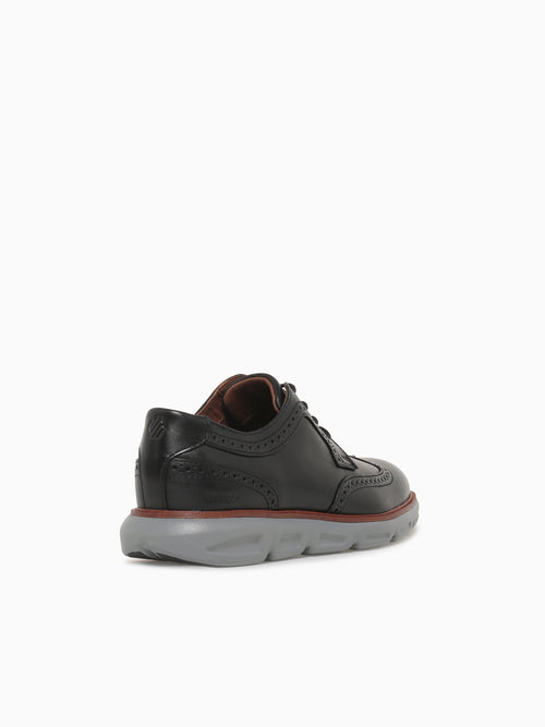 Larkin Wing Tip Black Leather 204169 Black / 8 / M
