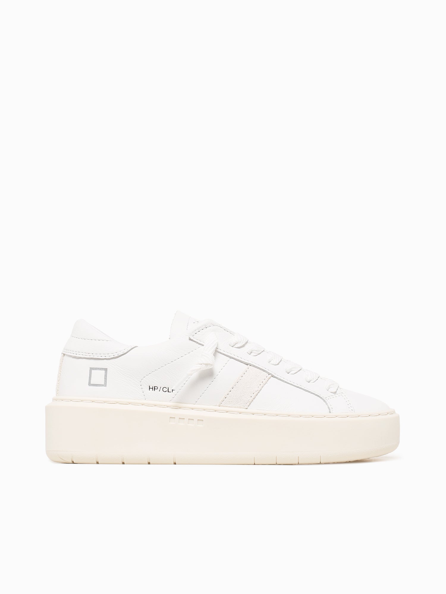 Hill Low Platform White Leather White / 36 / M