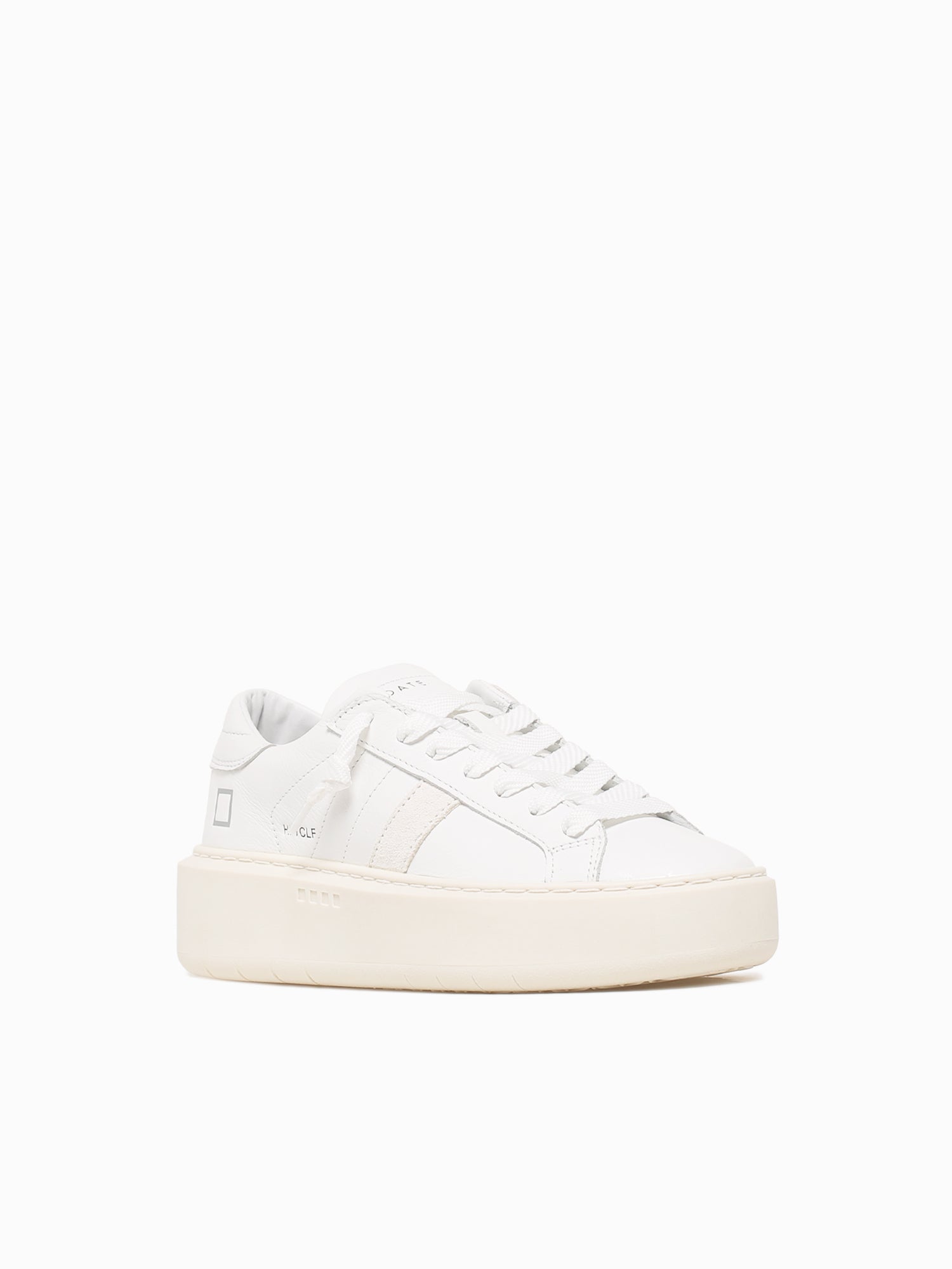 Hill Low Platform White Leather White / 36 / M
