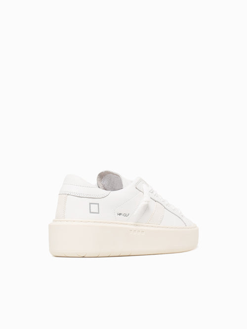 Hill Low Platform White Leather White / 36 / M