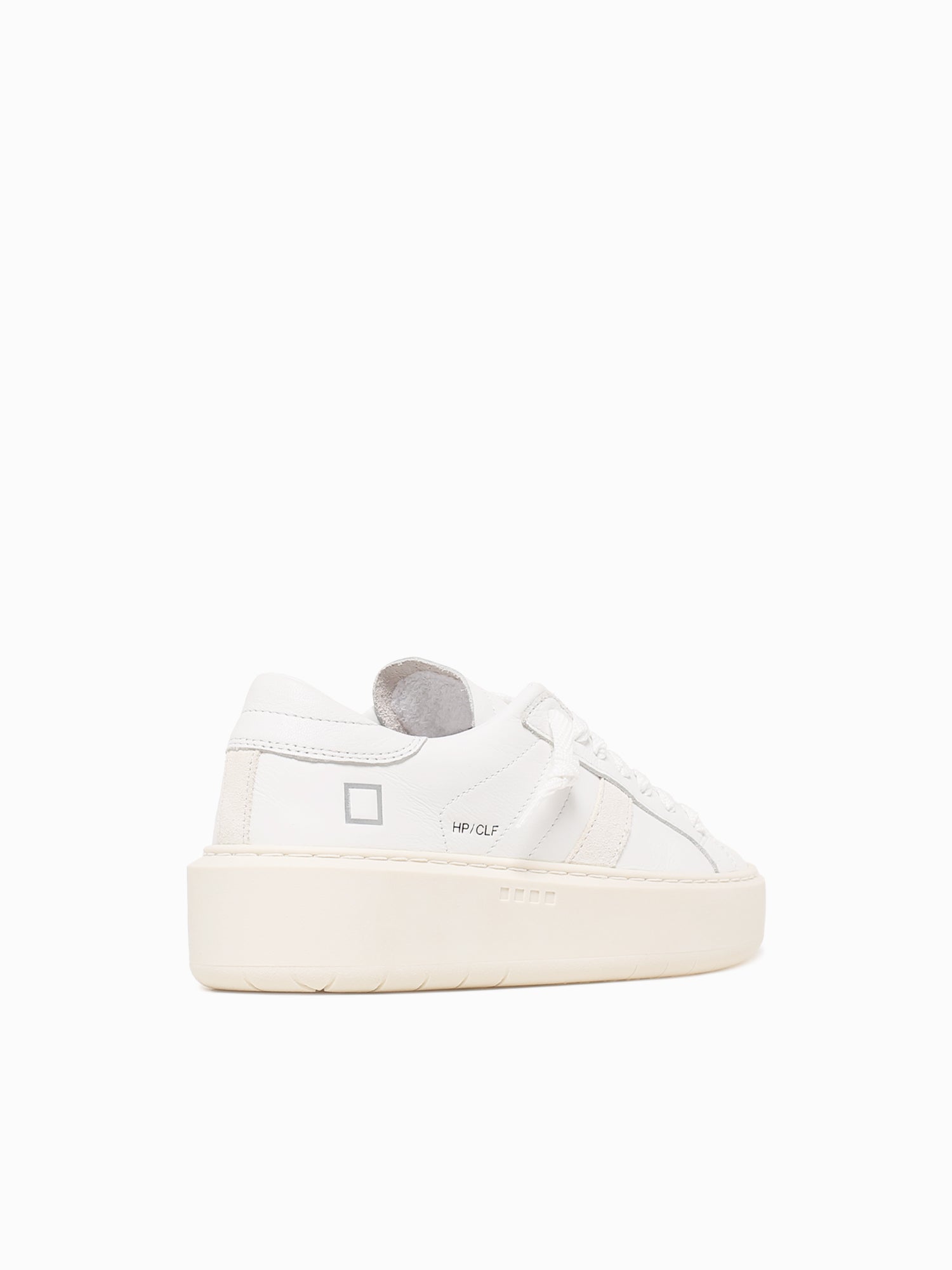 Hill Low Platform White Leather White / 36 / M